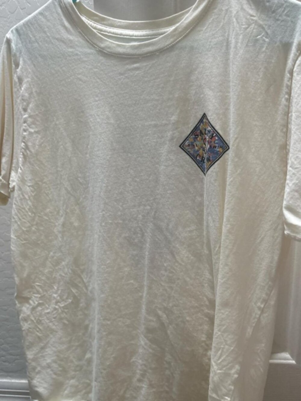 Salty Crew floral embroidery loose cotton short sleeved T-shirt